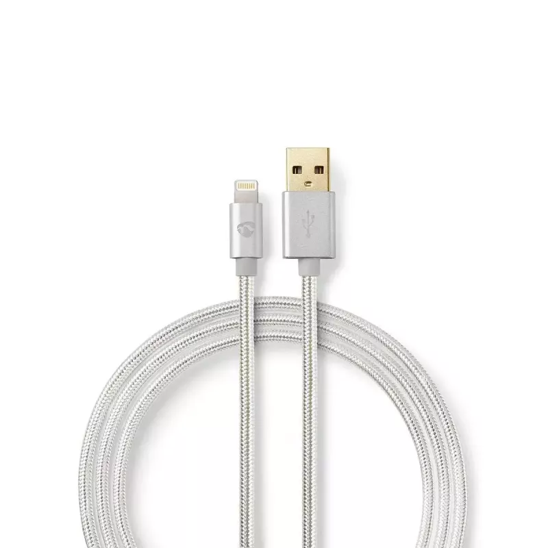 Cable para móvil Nedis CCTB39300AL10 Aluminio 1 m USB A Lightning