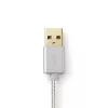 Cable para móvil Nedis CCTB39300AL10 Aluminio 1 m USB A Lightning