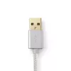Cable para teléfono móvil Nedis CCTB39300AL30 Aluminio 3 m USB A Lightning