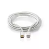 Cable Lightning Nedis CCTB39650AL10 1 m Aluminio USB C