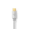 Cable Lightning Nedis CCTB39650AL10 1 m Aluminio USB C
