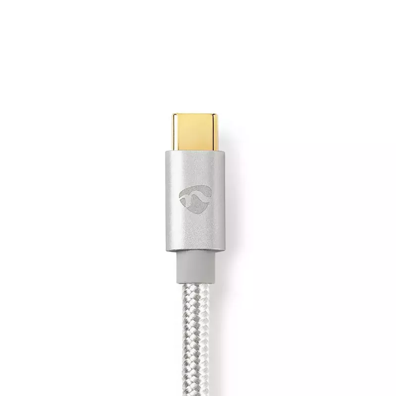 Cable Lightning Nedis CCTB39650AL10 1 m Aluminio USB C