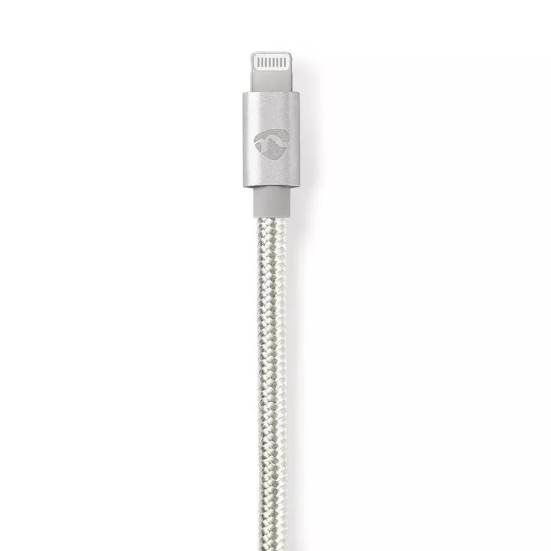 Cable Lightning Nedis CCTB39650AL20 2 m USB-C Aluminio