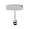 Dock para portátil Nedis CCTB64760AL02 Aluminio cable de 0,2 m 5 Mbit/s