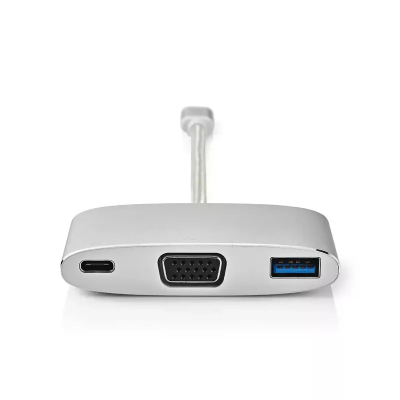 Dock para portátil Nedis CCTB64760AL02 Aluminio cable de 0,2 m 5 Mbit/s
