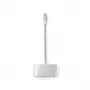 Dock para portátil Nedis CCTB64760AL02 Aluminio cable de 0,2 m 5 Mbit/s