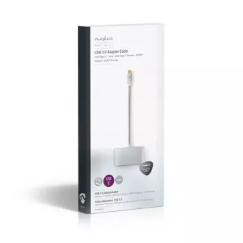 Dock para portátil Nedis CCTB64765AL02 Plata 5 Gbit/s