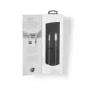 Cable de audio Nedis CCTB65940AL10 1 m USB-C a 3,5 mm Aluminio