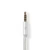 Cable de audio Nedis CCTB65940AL10 1 m USB-C a 3,5 mm Aluminio