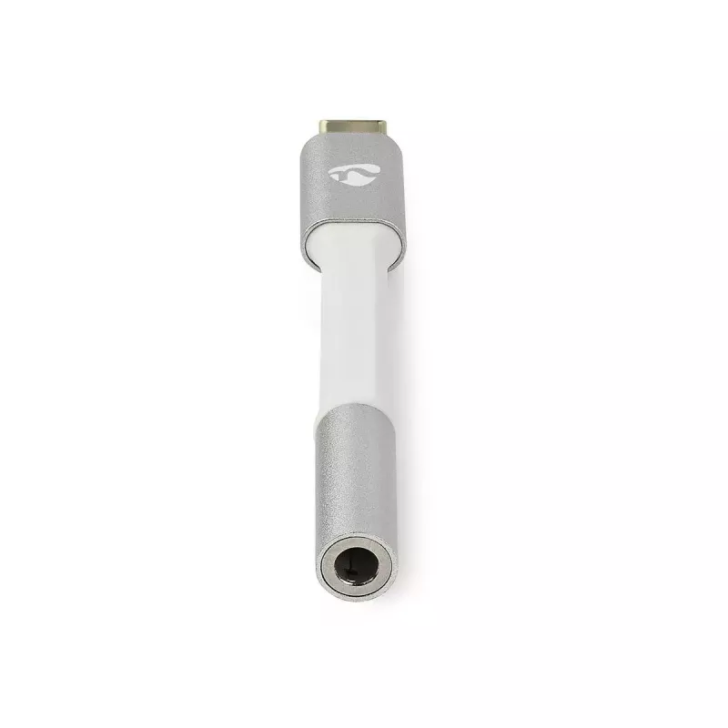 Cable de audio Nedis CCTB65950AL008 3,5 mm conector hembra a USB conector macho 0,08 m Aluminio