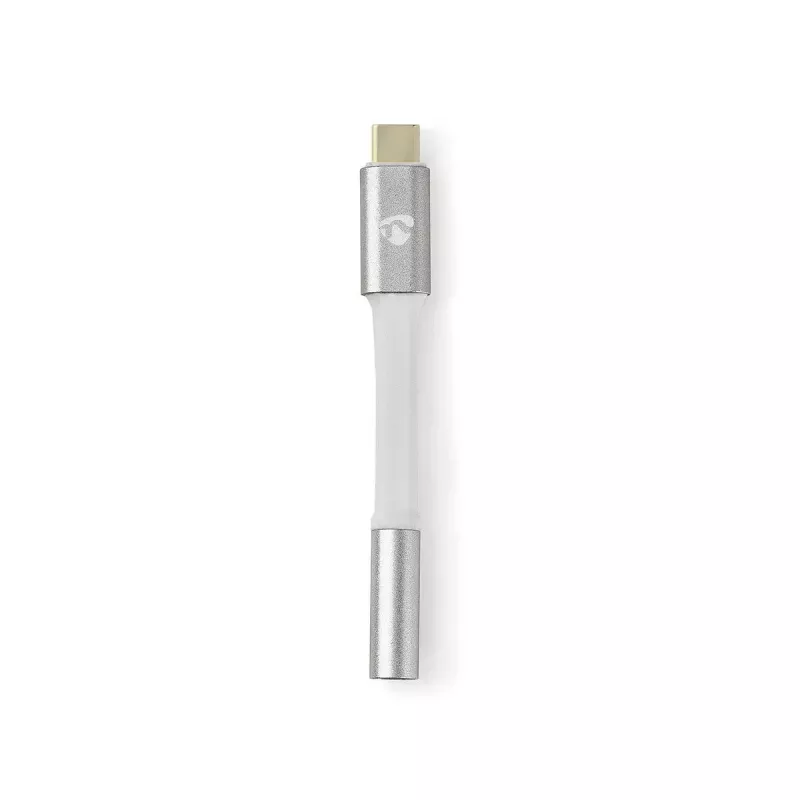Cable de audio Nedis CCTB65950AL008 3,5 mm conector hembra a USB conector macho 0,08 m Aluminio