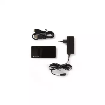Hub USB Nedis UHUBU3420BK USB 3.2 Gen 1 Micro-B Negro