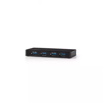 Hub USB Nedis UHUBU3420BK USB 3.2 Gen 1 Micro-B Negro