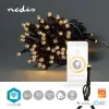 Nedis WIFILX01W50 SmartLife guirnalda de luces navideñas Wi-Fi 5 m, blanco