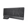 Trust Trezo Teclado ratón incluido Universal RF Inalámbrico QWERTZ Alemán Negro
