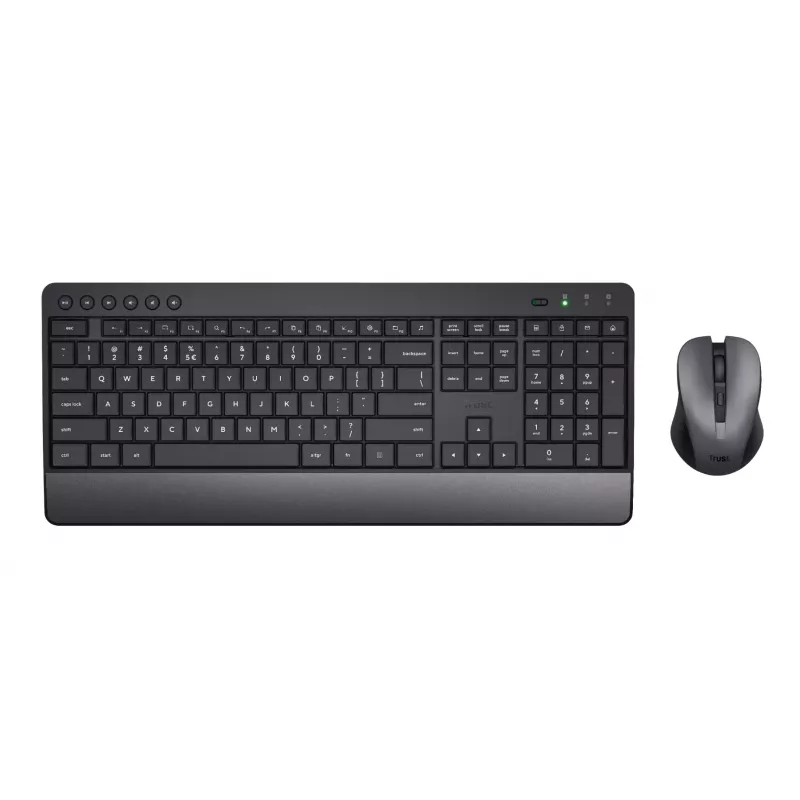 Trust Trezo Teclado ratón incluido Universal RF Inalámbrico QWERTZ Alemán Negro