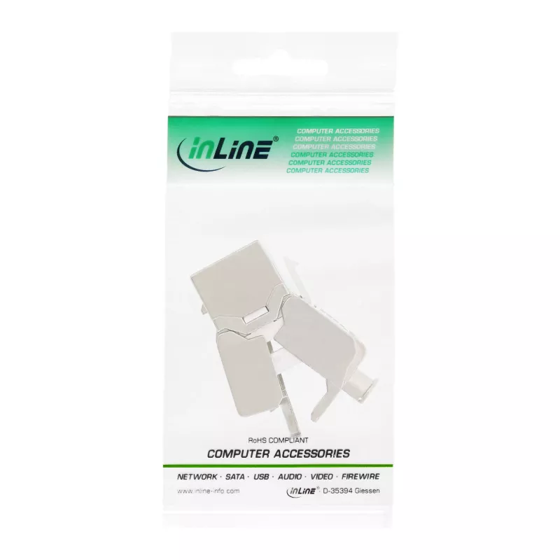 InLine RJ45 Keystone Jack Módulo Snap-In Cat.6a, diseño delgado