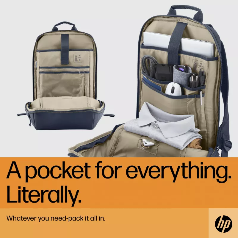 HP Travel 18 Litros 15.6 Blue Night Mochila para portátil, Mochila, 510 g