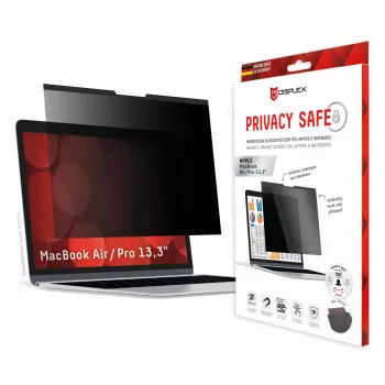 Displex PRIVACY SAFE Filtro de privacidad magnético de 2 vías para MacBook Air/ MacBook Pro 13,3