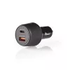 Cargador para dispositivos móviles Nedis CCPD30W100BK smartphone negro carga rápida