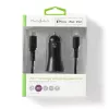 Nedis CCPDL20W111BK cargador de coche 20W, 1x USB-C, cable Lightning de 8 pines, negro