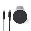 Nedis CCPDL20W111BK cargador de coche 20W, 1x USB-C, cable Lightning de 8 pines, negro