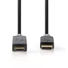 Adaptador de cable de vídeo Nedis CCBW37100AT10 1m DisplayPort a HDMI negro