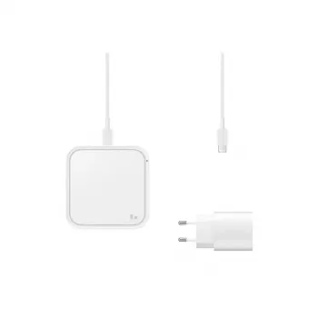 Samsung EP-P2400 smartphone blanco USB carga inalámbrica carga rápida interior