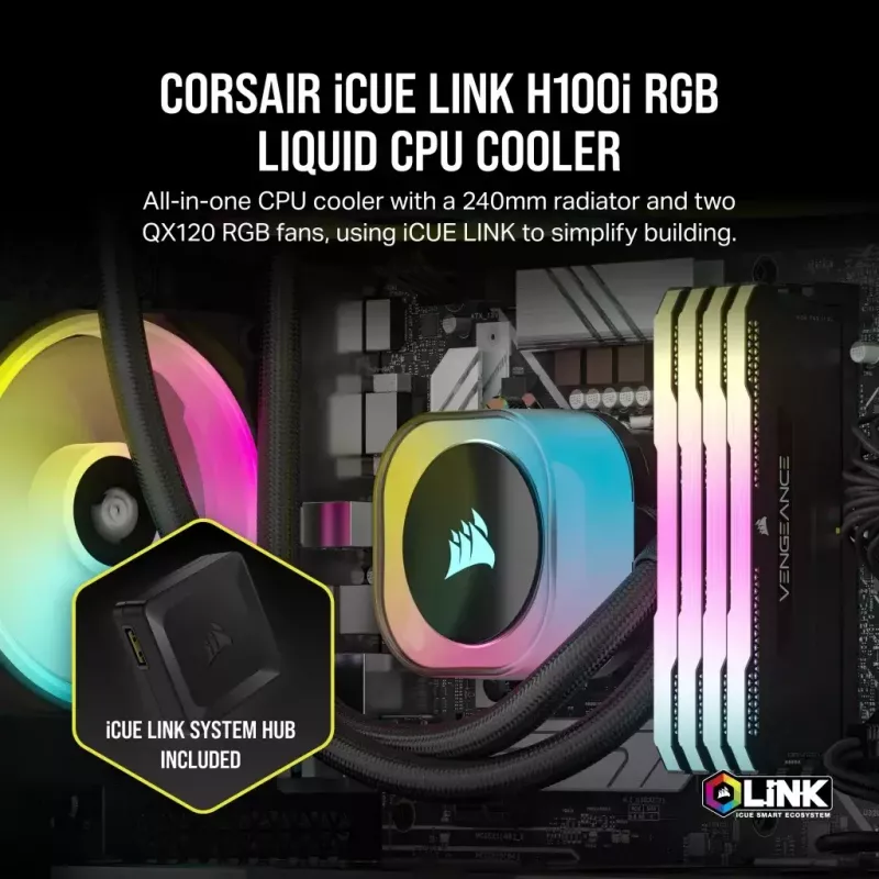 Kit de refrigeración líquida Corsair H100I