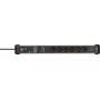 Alargador de corriente Brennenstuhl 1391010620 3m 6 salidas AC para interior negro plata