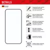 Protector de pantalla Displex Full Cover (10H) para Apple iPhone 15 Plus/15 Pro Max, marco de montaje Eco, cobertura total
