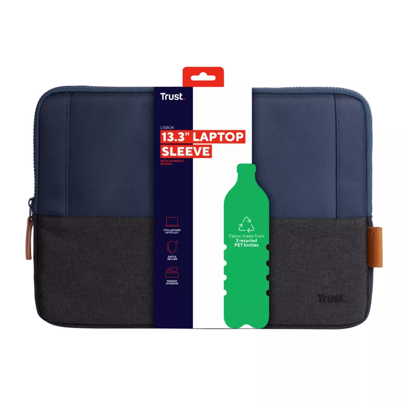 Funda de transporte Trust Lisboa 33,8 cm 13,3 pulgadas azul