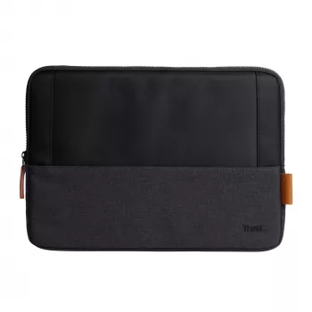 Funda protectora TRUST Lisboa 13,3 pulgadas negra gris protección ligera