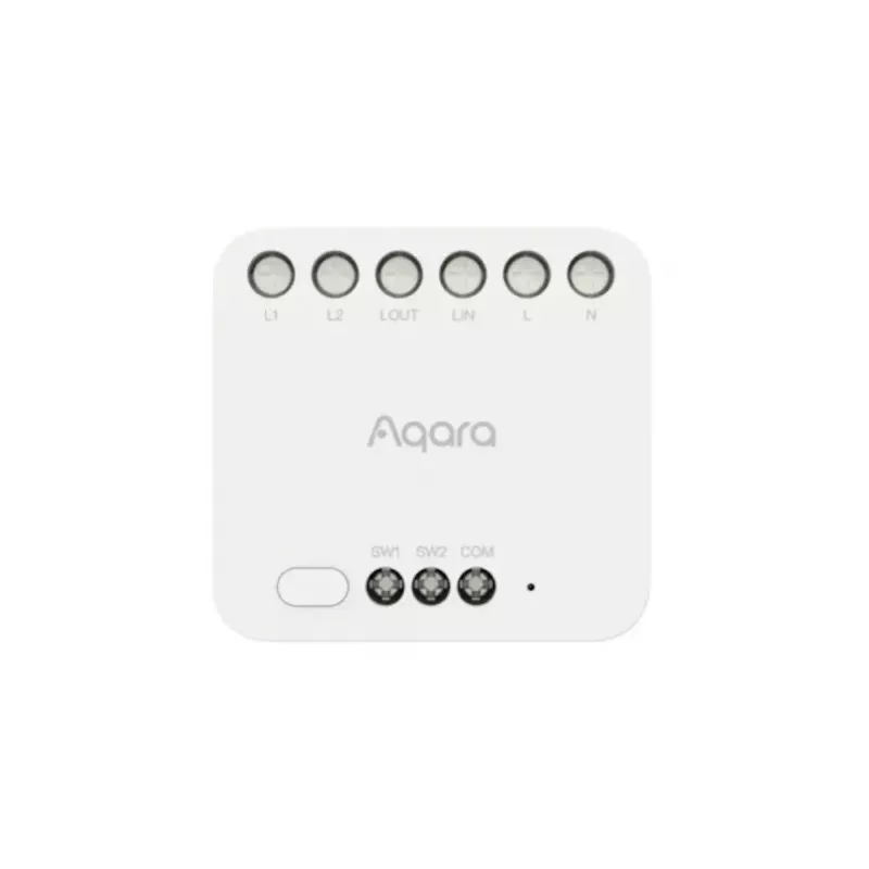 Módulo de doble relé para smart home, Aqara DCM-K01, control de 2 canales