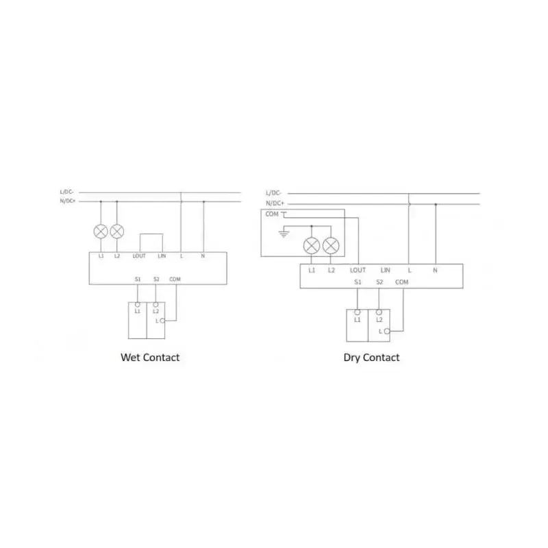 Módulo de doble relé para smart home, Aqara DCM-K01, control de 2 canales