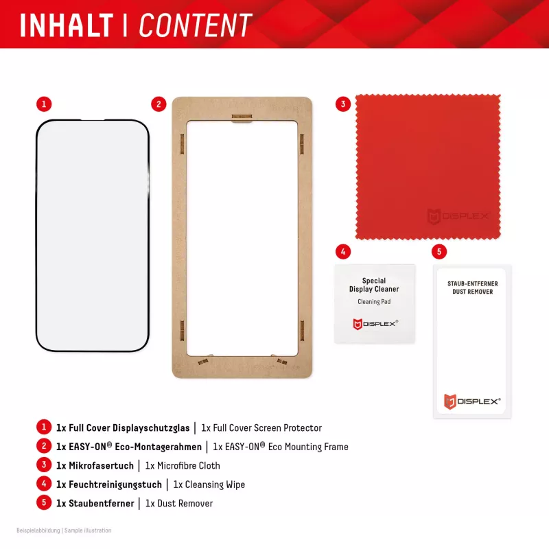 Protector de pantalla Displex Full Cover (10H) para Samsung Galaxy S24 Ultra, marco de montaje Eco, cobertura total