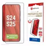 Protector de pantalla Displex Full Cover (10H) para Samsung Galaxy S24/S25, marco de montaje Eco, cobertura total