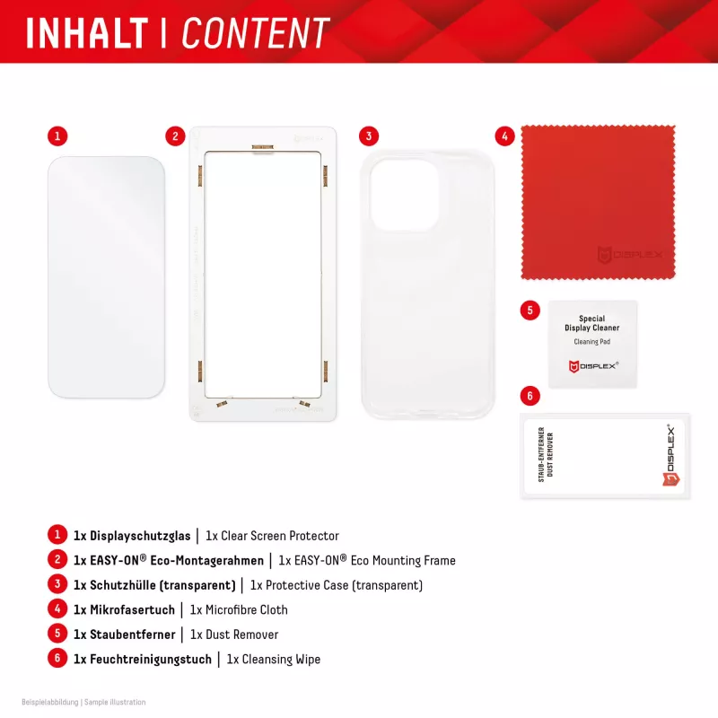 Lámina protectora de pantalla + funda Displex para Samsung Galaxy S23 FE, marco de montaje Eco, resistente a arañazos