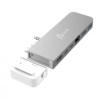 Hub USB j5create JCD395 4K60 Elite Pro con cable USB4 con kit MagSafe