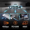 Hub USB j5create JCD395 4K60 Elite Pro con cable USB4 con kit MagSafe