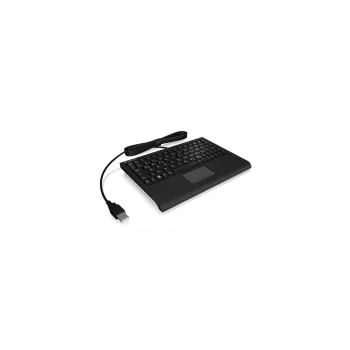 Teclado KeySonic ACK-3410 (DE) oficina USB QWERTZ alemán negro