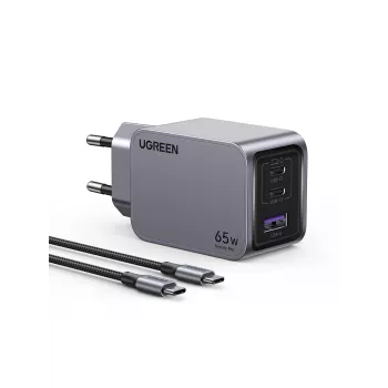 Cargador móvil Ugreen 25871 universal gris carga rápida AC para interiores