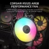 Ventilador Corsair RS120 ARGB para caja de ordenador 12 cm negro