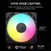 Ventilador Corsair RS120 ARGB para caja de ordenador 12 cm negro
