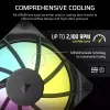 Ventilador Corsair RS120 ARGB para caja de ordenador 12 cm negro