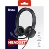Auriculares con micrófono Trust Ayda con cable diadema llamadas/música negros