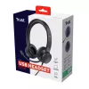 Auriculares con micrófono Trust Ayda con cable diadema llamadas/música negros