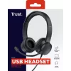 Auriculares con micrófono Trust Ayda con cable diadema llamadas/música negros