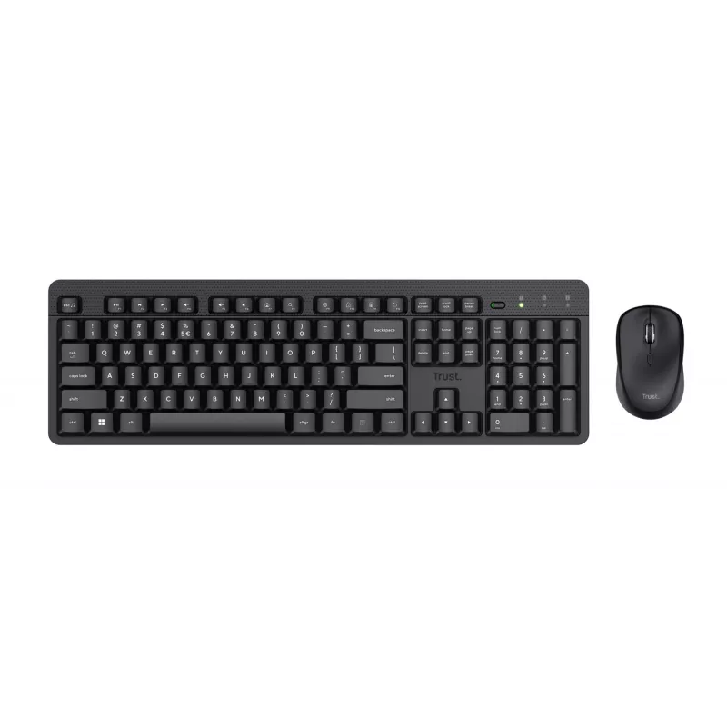 Teclado y ratón Trust Ody II incluidos oficina RF inalámbrico QWERTZ alemán negro