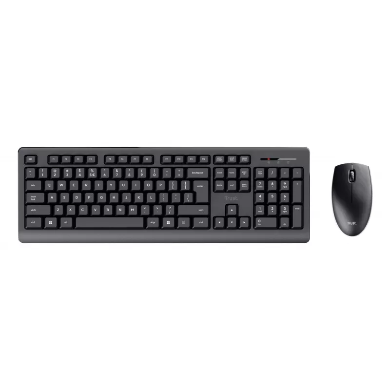 Teclado y ratón Trust Primo incluidos oficina RF inalámbrico QWERTZ alemán negro